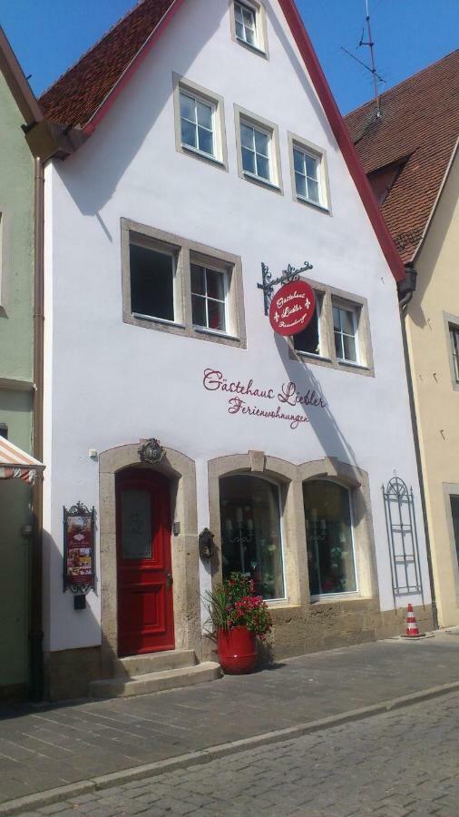 Gaestehaus Liebler Rothenburg ob der Tauber Zewnętrze zdjęcie